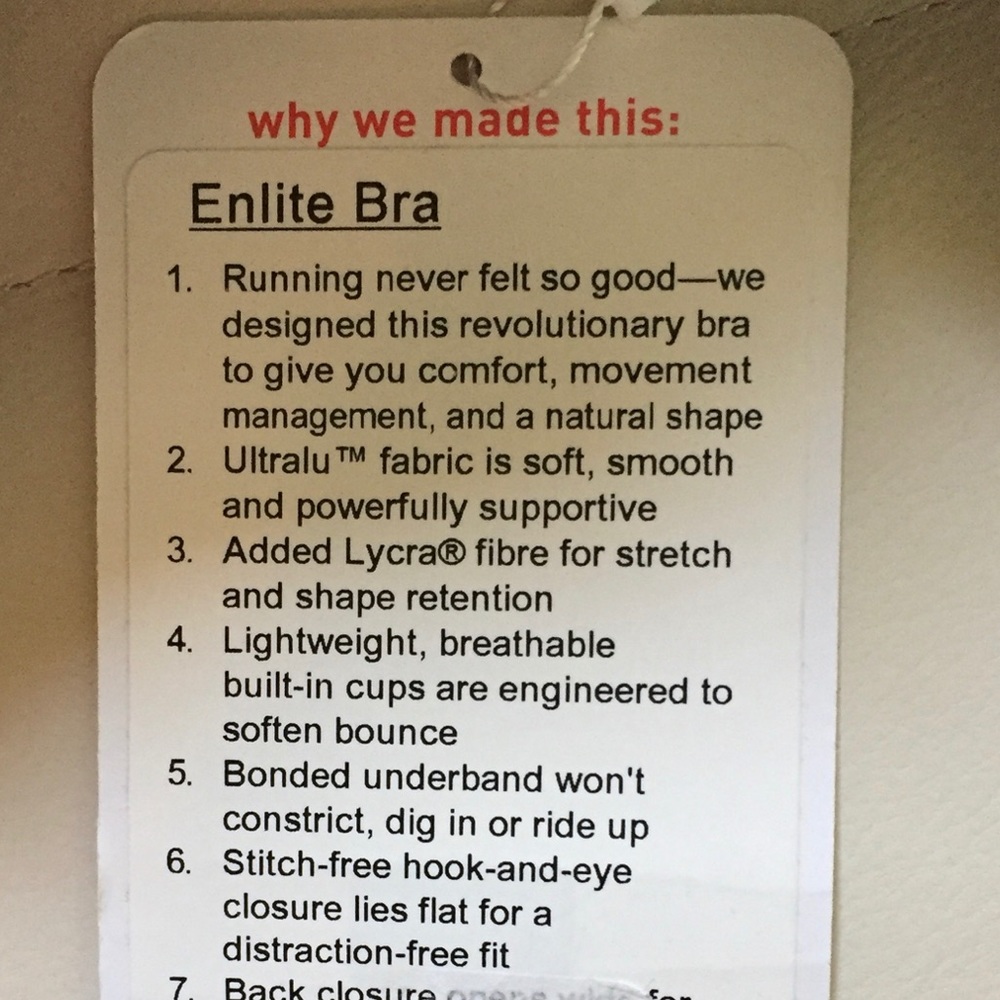 NWT BLACK CURRANT LULULEMON ENLITE BRA 34A 36A - Picture 2 of 6